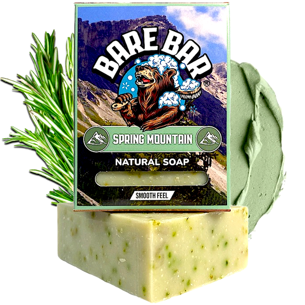 Spring Mountain Soap | Natural Soap Subscription for Men - Bare Bar